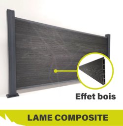 2023 - VIGNETTE - Lames composite anthracite bois