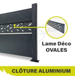 Lame aluminium design DECO OVALE